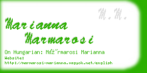 marianna marmarosi business card